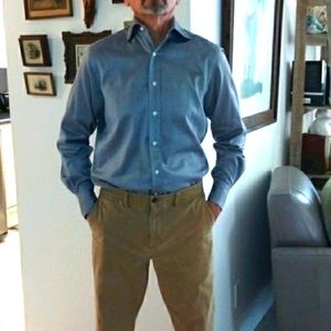 Made in Italy Men's Dress Shirt Size 14.5/17
